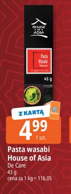 Pasta wasabi House of Asia promocja w Leclerc