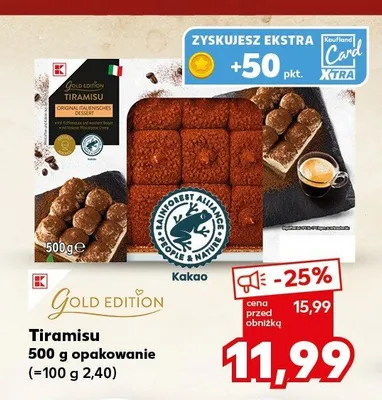 Tiramisu Gold Edition promocja w Kaufland