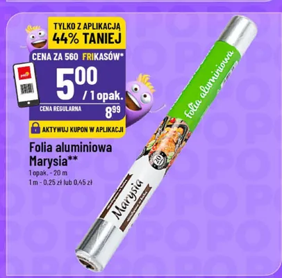 Folia aluminiowa Marysia promocja w POLOmarket