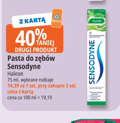 Pasta do zębów Sensodyne promocja w Leclerc
