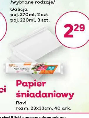 Papier śniadaniowy Ravi promocja w Bliski