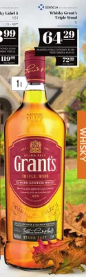 Whisky Grant's Triple Wood promocja w POLOmarket