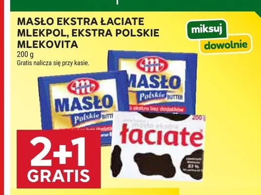 Masło ekstra Polskie Mlekovita promocja w Stokrotka