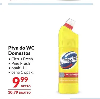 Płyn do WC Domestos Citrus Fresh promocja w Makro