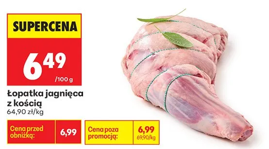 Łopatka jagnięca z kością promocja w Biedronka