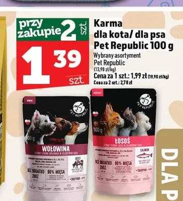 Karma dla kota z łososiem Pet Republic promocja w TOPAZ