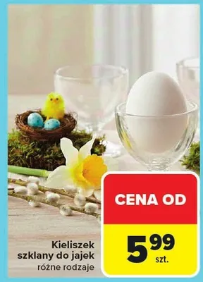 Kieliszek szklany do jajek różne rodzaje promocja w Carrefour Market