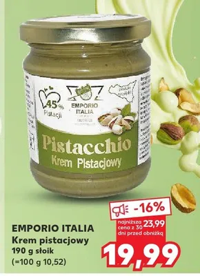 Krem pistacjowy słoik promocja w Kaufland