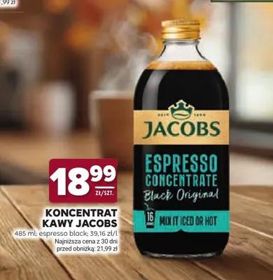 Kawa rozpuszczalna Koncentrat kawy Jacobs Espresso Black promocja w Stokrotka