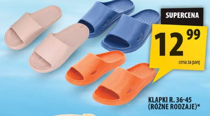 Klapki r. 36-45 promocja w Arhelan