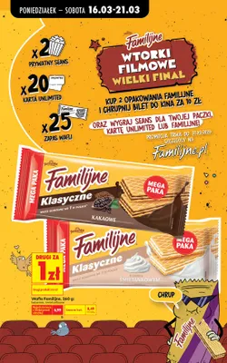 Wafle klasyczne kakaowe promocja w Biedronka