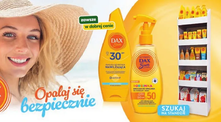 Emulsja ochronna nawilżająca DAX Sun SPF 30 promocja w Stokrotka