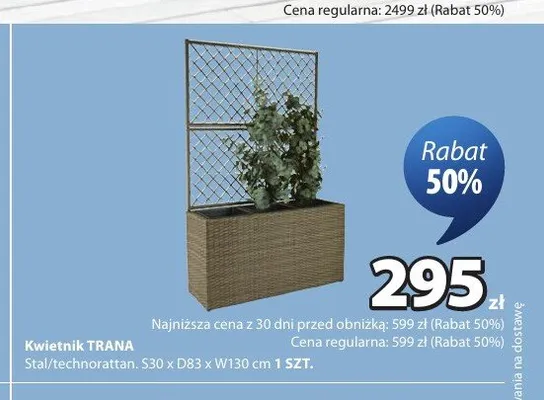 Kwietnik TRANA promocja w Jysk