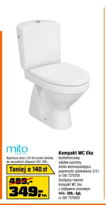 Kompakt Wc Eko Mito promocja w OBI