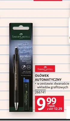 Ołówek automatyczny Faber-Castell Grip Matic promocja w Selgros