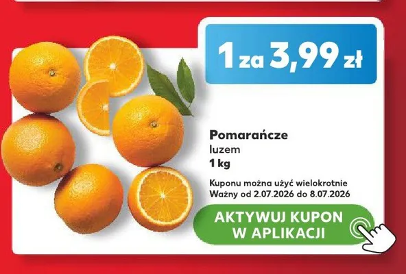 Pomarańcze luzem promocja w Kaufland