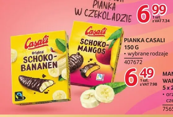 Pianka Casali Schoko-Bananen promocja w Selgros
