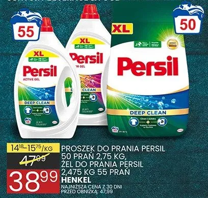 Proszek do prania 50 prań 2,75 kg promocja w Wafelek