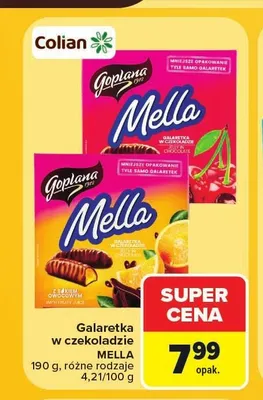 Galaretka w czekoladzie Mella wiśniowa Goplana promocja w Carrefour Market