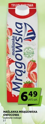 Maślanka owocowa truskawkowa promocja w ABC
