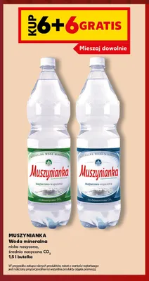 Woda mineralna gazowana nisko nasycona Muszynianka promocja w Kaufland