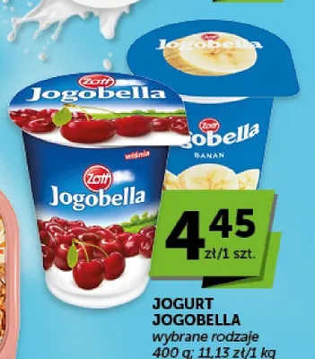 Jogurt owocowy Zott Jogobella wiśnia promocja w Groszek