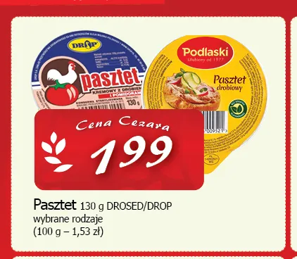 Pasztet kremowy z drobiem i pomidorami Drop promocja w CEZAR Delikatesy