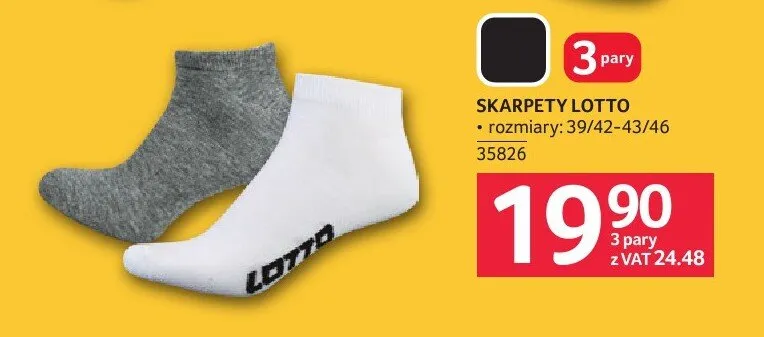 Skarpety LOTTO promocja w Selgros