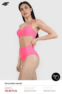 Dół od bikini damski 4F promocja w 4F