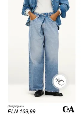 Straight jeans C & A promocja w C&A