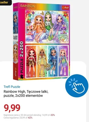 Puzzle Trefl Rainbow High Tęczowe lalki 2x200 elementów promocja w Smyk