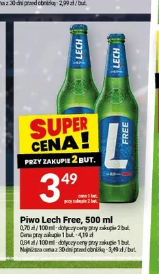 Piwo bezalkoholowe Lech Free promocja w Twój Market