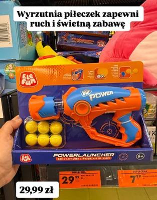 Wyrzutnia na kulki mała Ele Fun promocja w Biedronka