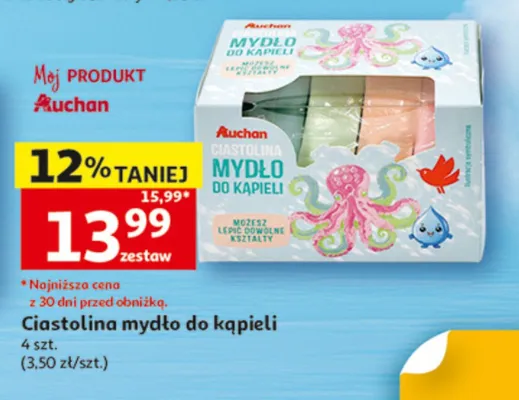 Ciastolina mydło do kąpieli Auchan promocja w Auchan