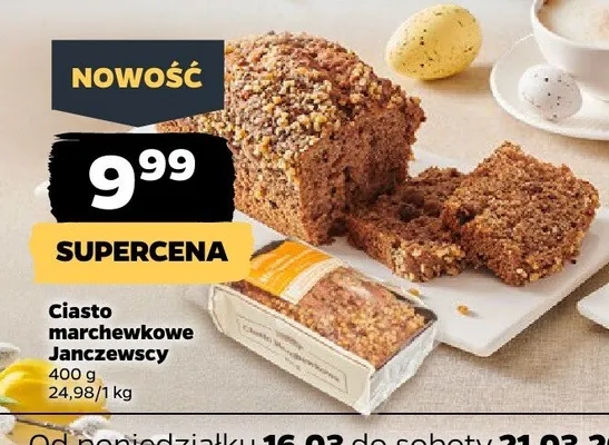 Ciasto marchewkowe Janczewscy promocja w Netto