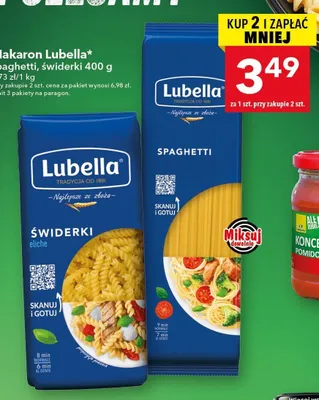 Makaron spaghetti Lubella promocja w LEWIATAN