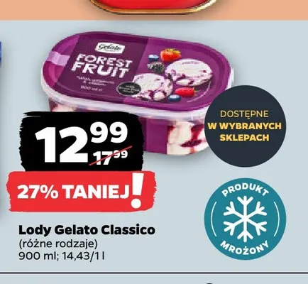 Lody Gelato Classico promocja w Netto