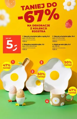 Talerzyk w kształcie jajka z rączką promocja w Dealz