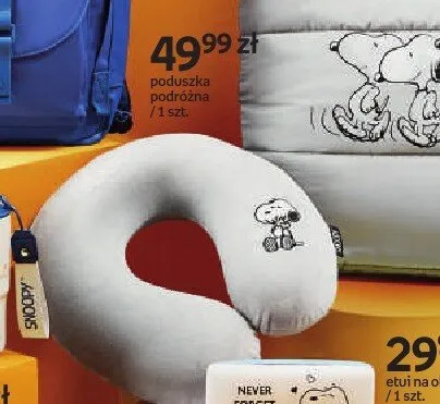 Poduszka podróżna Snoopy promocja w Dzień Dziecka