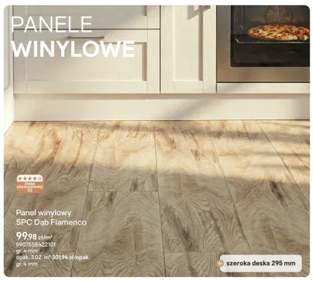 Panel winylowy SPC Dąb Flamenco gr. 4mm promocja w Castorama