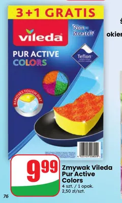Zmywak Vileda Pur Active Colors promocja w Dino