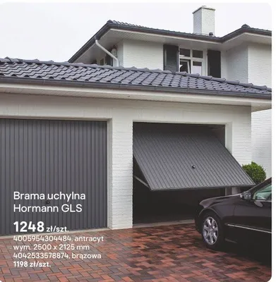 Brama uchylna Horrmann GLS brązowa promocja w Castorama