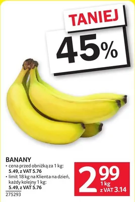 Banany promocja w Selgros