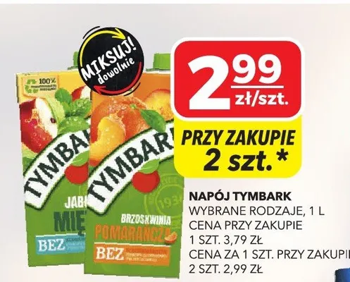 Napój Tymbark promocja w Top Market