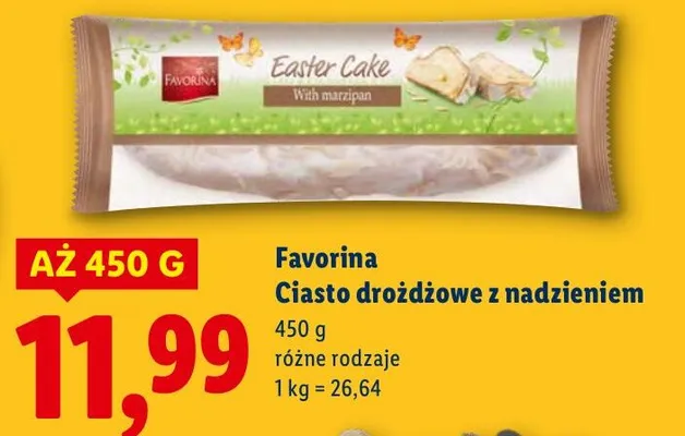 Ciasto drożdżowe z nadzieniem promocja w Lidl