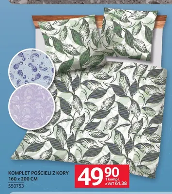 Komplet pościeli z kory 160x200 cm promocja w Selgros