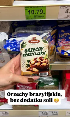 Orzechy brazylijskie Orzeszek bez dodatku soli promocja w Dino