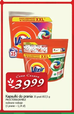 Kapsułki do prania Ariel 3 in 1 promocja w CEZAR Delikatesy