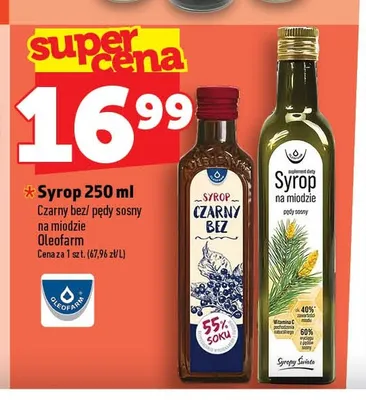 Syrop pędy sosny na miodzie Oleofarm promocja w TOPAZ