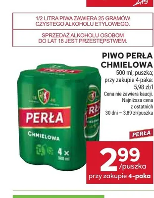 Piwo Perła Chmielowa 4-pak promocja w Stokrotka